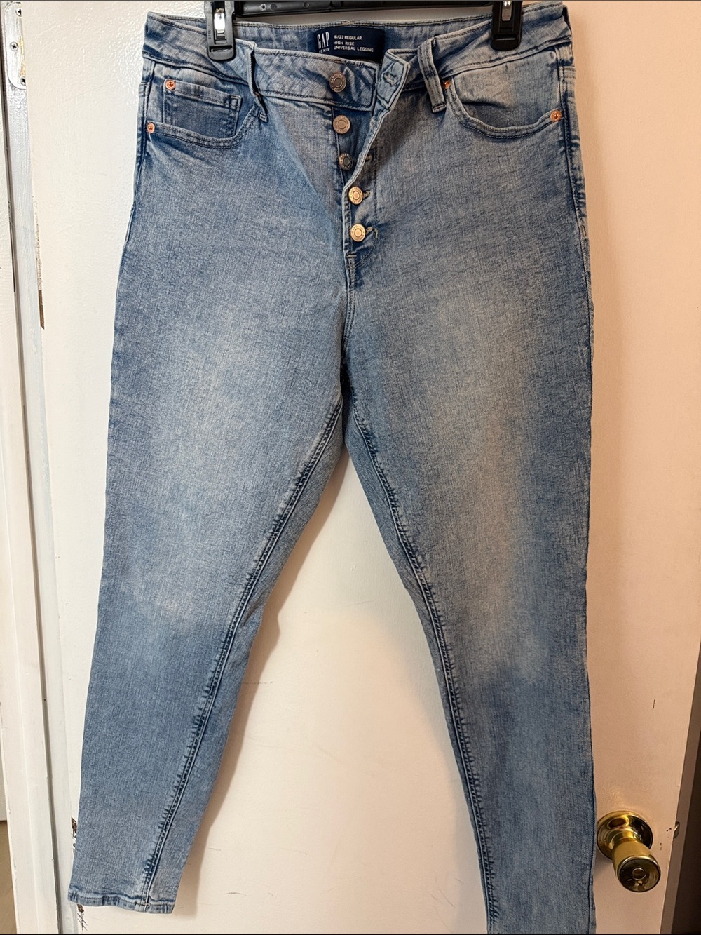 GAP High-Rise Light Blue Button-Fly Women’s Jeans